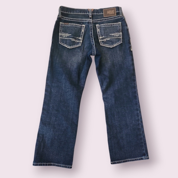 Ariat M4 Adkins Relaxed Boot Cut Jeans Turnout Wash Size 34 - Picture 3 of 11